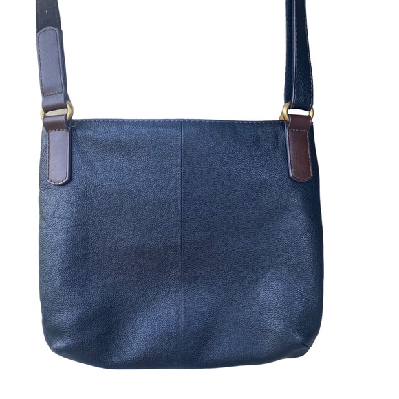 Fossil Black Pebbled Leather Crossbody Purse - Picture 8 of 14